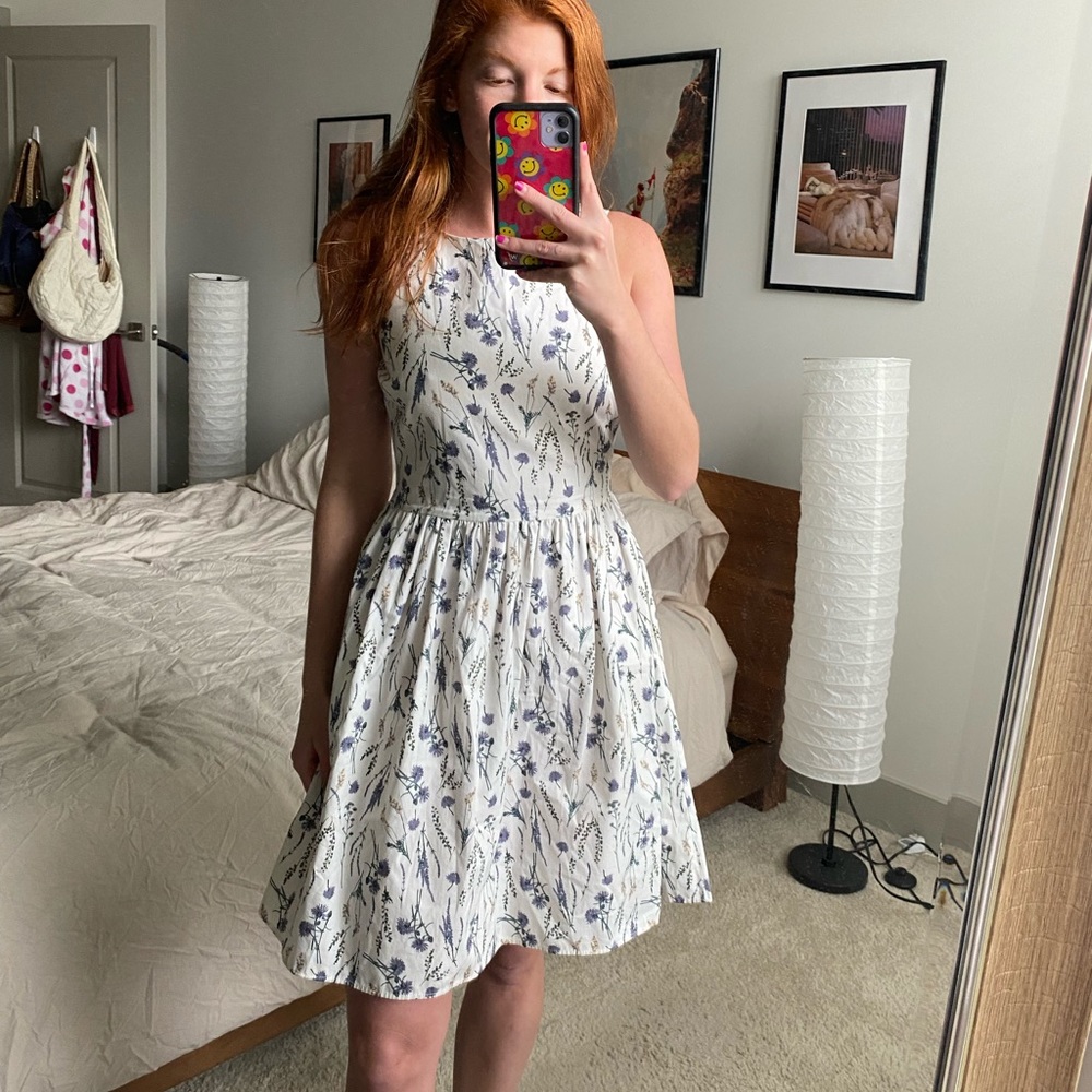 WHITE FLOWER DRESS